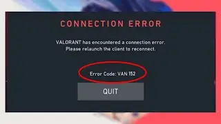 How to Fix Valorant Error Code VAN 152