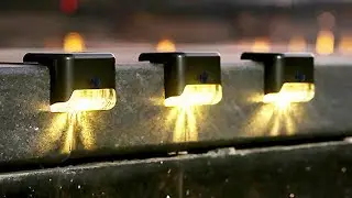 LED Solar Fence Light Stairs Step Deck Lamp Waterproof