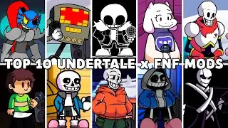 Top 10 Undertale x FNF Mods (VS Sans, Papyrus, Chara, Undyne) - Friday Night Funkin'