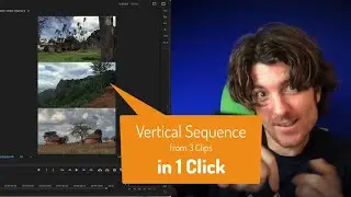 Premiere Pro: Vertical Video from Stacked Clips - 1 Click Solution