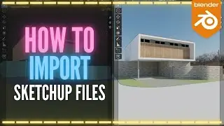 😮How to import Sketchup Files on Blender (sketchup importer addon) | BLENDER FOR ARCHVIZ