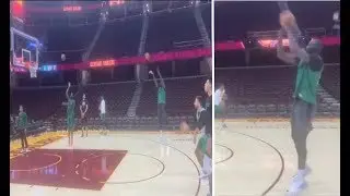 Tacko Fall Shooting 3 Pointers Before Game Against The Cavs!