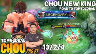 Solo Offlaner Chou Full Damage Build | Top Global Chou by RRQ R7 - Mobile Legends