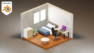 Blender 3D Isometric Room Tutorial | Easy and Beginner Tutorial