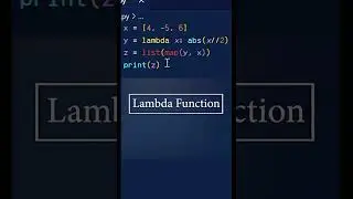 Lambda function .#python #python #programmer #programming #developer  #python #programming#shorts