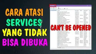 Cara Atasi Windows Services Yang Tidak Bisa Dibuka