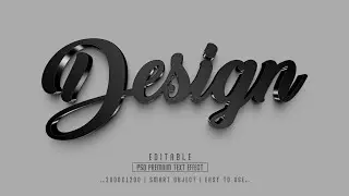 Editable 3D Text Effect in Photoshop Tutorial (Easy & Step By Step) #316 || 3D photoshop