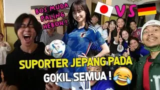 REAKSI KOCAK SUPORTER JEPANG TAKUMA KETIKA JEPANG MENANG LAWAN GERMAN 2- 1 ! HEBOOOHHH !!