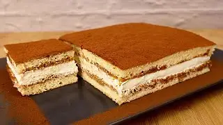 Torta in 20 minuti. Ricetta torta tiramisù semplice e deliziosa.