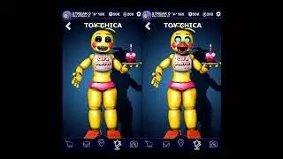 Toy Chica With and Without Beak | FNAF comparison