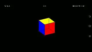 cube | 3d projection | python | pygame