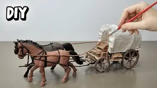 Wild West Miniature Covered Wagon / DIY