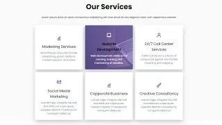 How To Create Responsive Services Section Using HTML and CSS