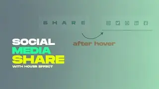 Social Media Share Button With Hover Effect Using Html Css Only