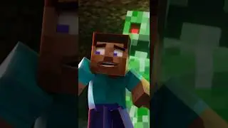Creeper at night - minecraft animation #shorts