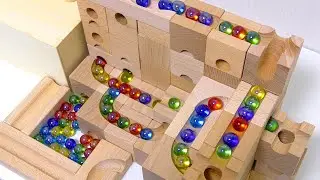 Marble Run ☆Wooden Cuboro MIX Course Summary Video