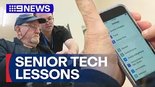 Free lessons to help seniors navigate the internet and new technology | 9 News Australia