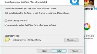Download Quick Time Player for Windows from Apple Store