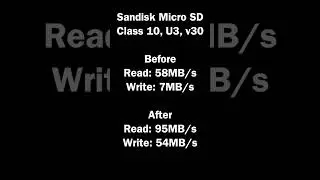 Format microSD for best performance