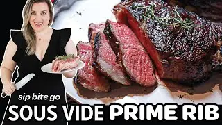 Sous Vide PRIME RIB Steak Medium Rare (THE BEST!)
