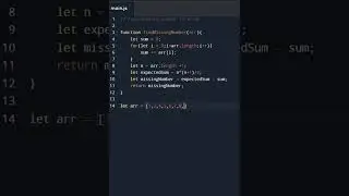 Find missing number in array||Array|| JavaScript||  