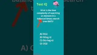 What is the time complexity of searching an element in a balanced binary search tree BST