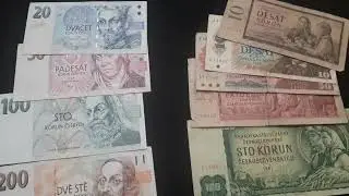 Czechoslovakia & Czech Rep. KORUN Banknotes for Sale on www.nandicollector.com [VIDEO #12]