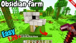 How to make obsidian minecraft | Easy Obsidian farm extension for your lava farm