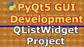 PyQt5 Simple Project With QListWidget | Python GUI