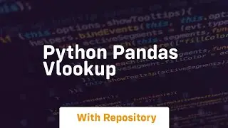 python pandas vlookup