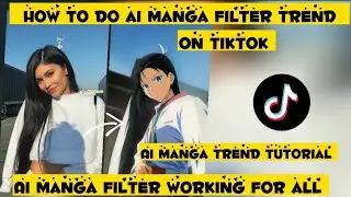How to do ai manga filter trend on tiktok | Ai manga filter tiktok | Ai manga filter | Tiktok trend