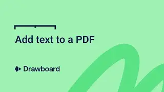 How to add text to a PDF using Drawboard PDF