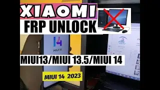 Redmi Note 9 Pro Frp Bypass Miui 14 Without PCMIUI 14 FRP Bypass Android 13 Second Space Not Working