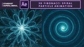 3D Fibonacci Spiral Particle Animation | After Effects Tutorial