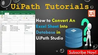 How to use excel sheet data as database in UiPath| Database  | Excel Automation | RPALEARNERS | RPA