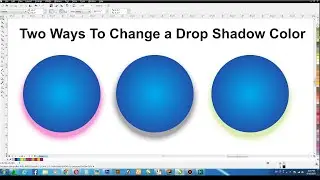 How to Change a Drop Shadow Color in Coreldraw | Interactive Drop Shadow | CorelDraw Tutorial