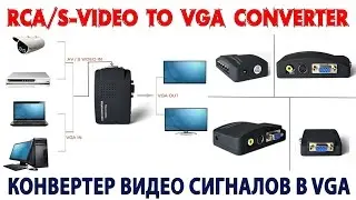 RCA / S-Video to VGA Converter | Video converter. Browse to Settings, Connections.