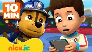 Paw Patrol | ¡Los problemas tecnológicos de PAW Patrol! Con Chase y Ryder 📱 10 minutos | Nick Jr.