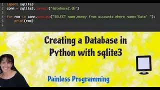 Creating a Database in Python using sqlite3 module