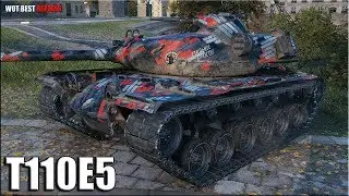 Три отметки 10к урона ✳️ T110E5 World of Tanks лучший бой