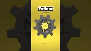 Fallout Vault Door Animation | 3DS Max