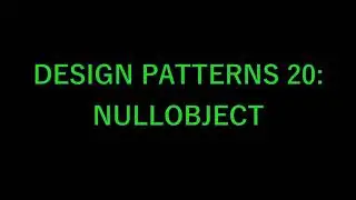 NullObject Design Pattern - Ep 20 - C++ Coding