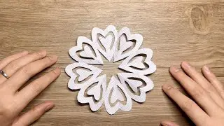 Heart Flower Paper Cut | Rosie Creation