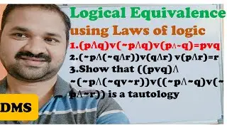 Logical Equivalence with out using truth table examples or equivalent formulas examples