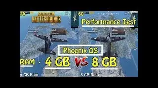 Phoenix OS 4 GB Ram Vs 8 GB Ram PUBG Mobile Comparison   Really Performance Increased