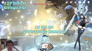 Eula C0 Lv 90 Showcase Damage F2P - Genshin impact