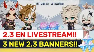 Official Patch 2.3 EN Live Stream! Eula + Albedo DOUBLE Banners!! | Genshin Impact