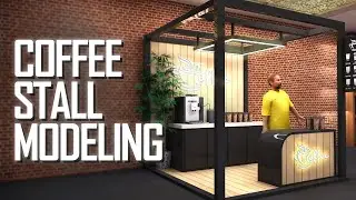 Coffee Stall Activation | 3ds Max Tutorial