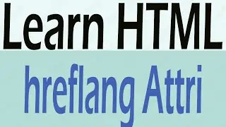 How to Use HREFLANG Attribute HTML - What is HREFLANG Attribute Why We Use HREFLANG attribute