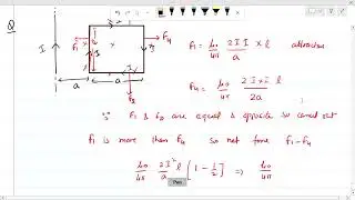 torque acting on rectangular current carring loop and magnetic moment
